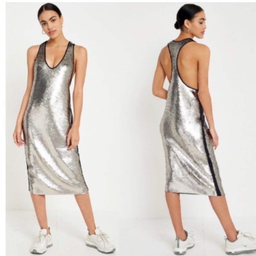 Urban Outfitters Sequin Tank Midi Dress